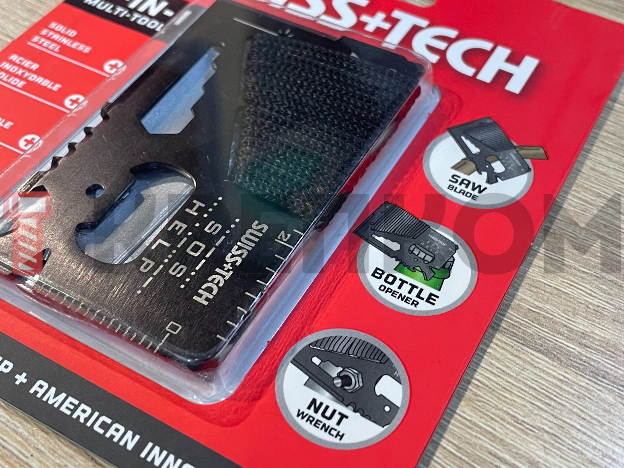 Карманный мультиинструмент 17в1 Credit Card Survival Tool, Swiss+Tech ST33329 - фото