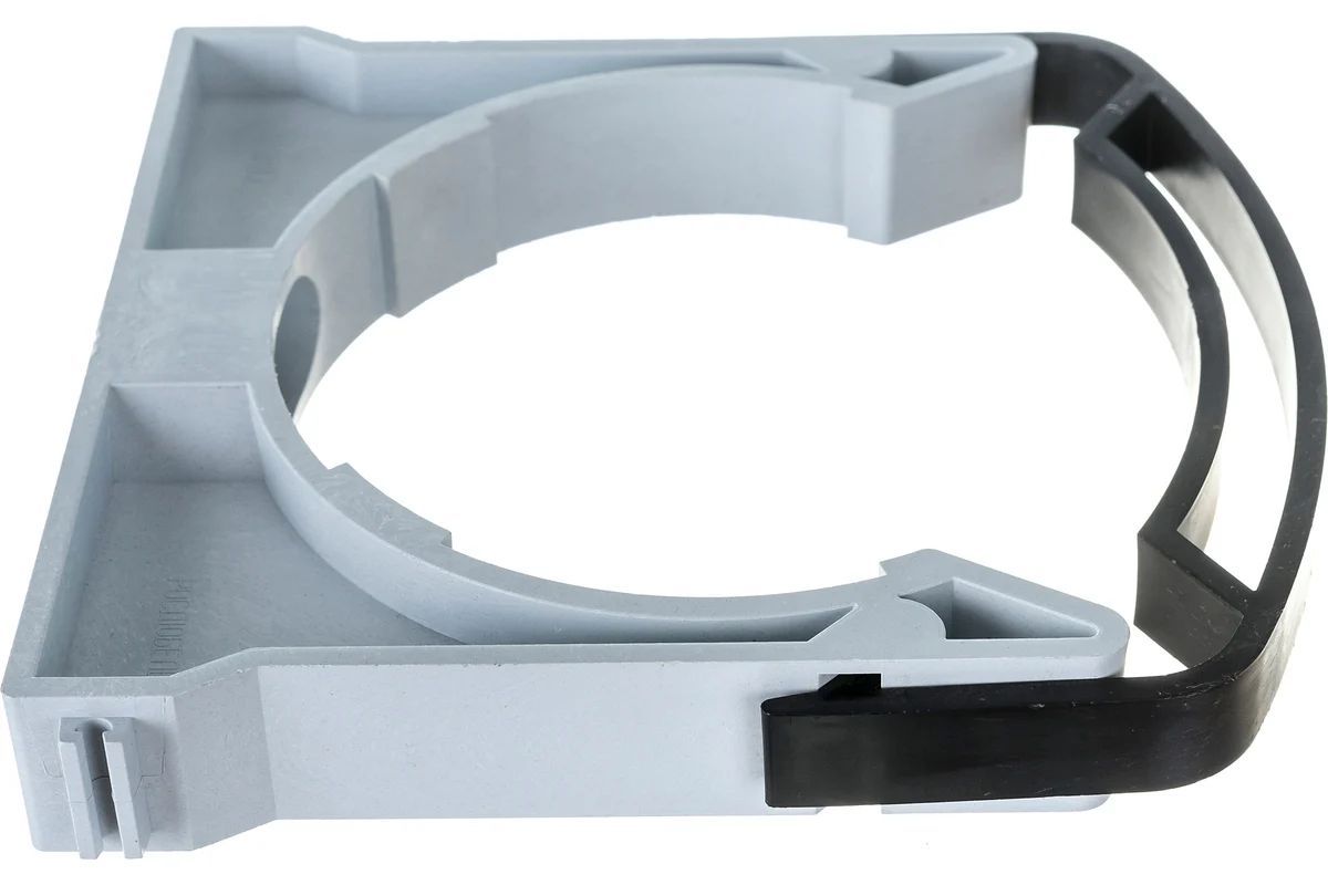 Клипса для труб 50 мм с фиксатором Росдюбель 17-0225, пластик - фото