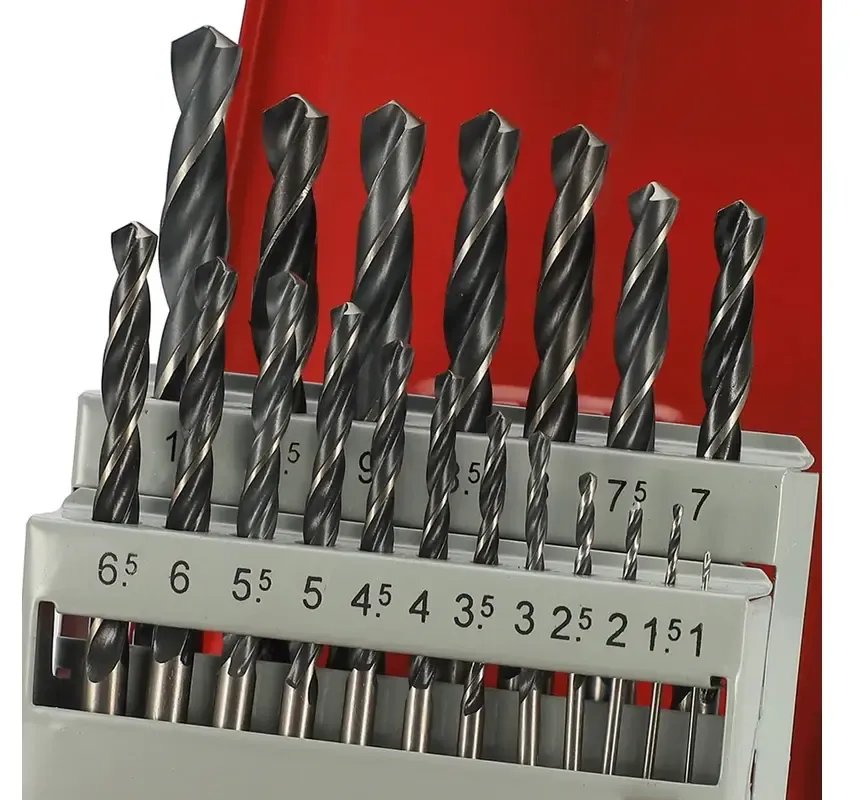 Набор сверл по металлу 1-10 мм HSS-R 118° DIN 338 H-Tools 205212HT, 19 шт  - фото