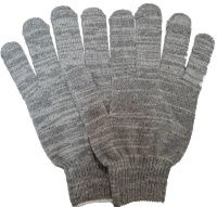 Перчатки трикотажные 10 класс вязки 00-00014640, серые, 6 нитей