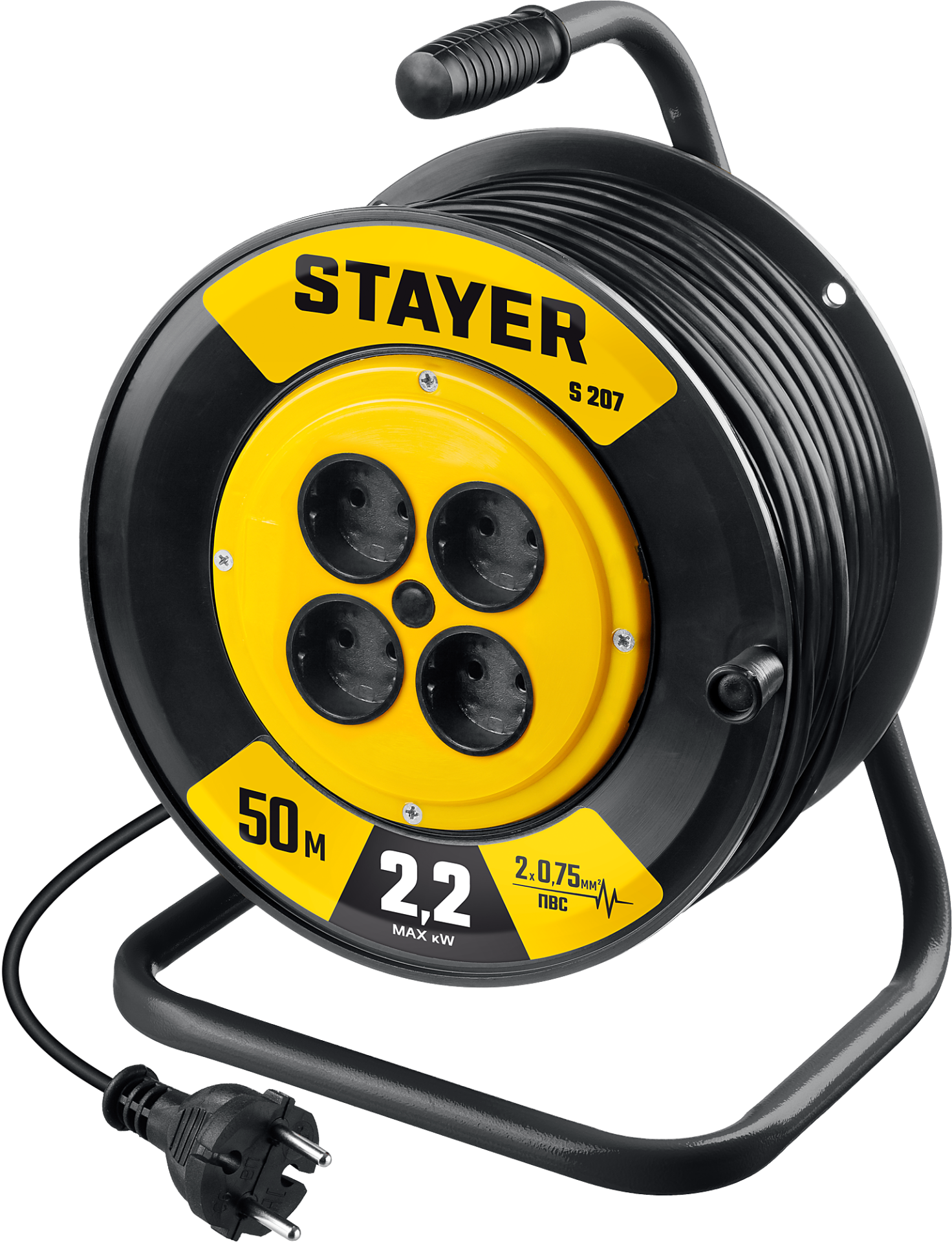 Удлинитель на катушке 50 м S-207 Stayer 55073-50 - фото