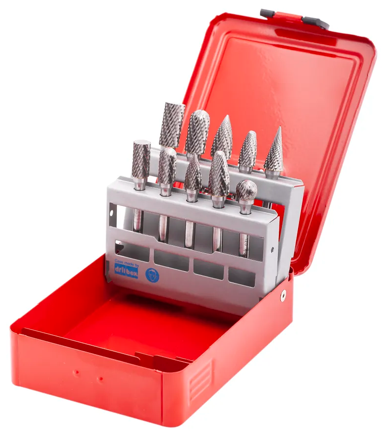 Набор бор-фрез твердосплавных HM Ruko 116003, 10 шт - фото