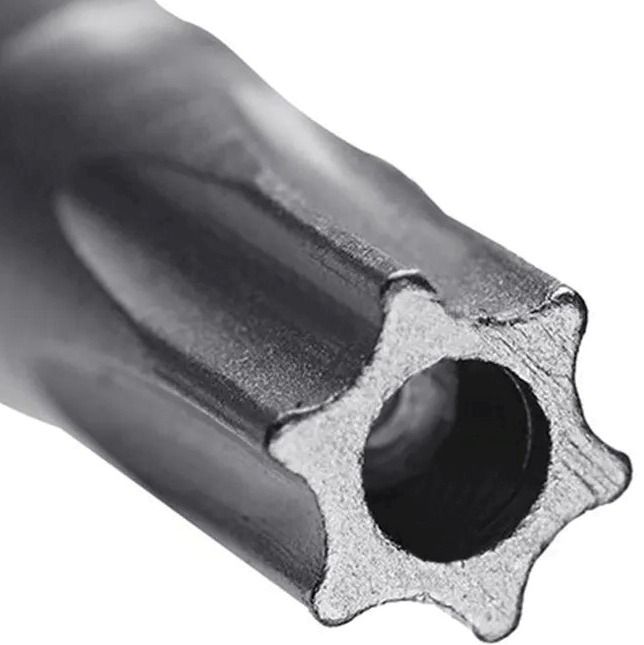 Ключ имбусовый Torx-Pin 8 Г-образный Mundial 0360.080-9, сталь Cr-V - фото
