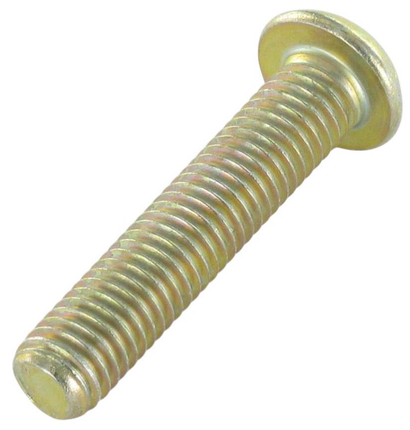 Винт М5х12 мм ISO (DIN) 7380 профиль HEX, класс прочности 10.9, жёлтый цинк - фото