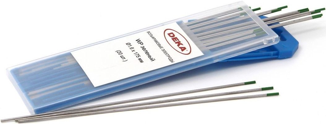 Электрод вольфрамовый DEKA WP, зеленый - фото