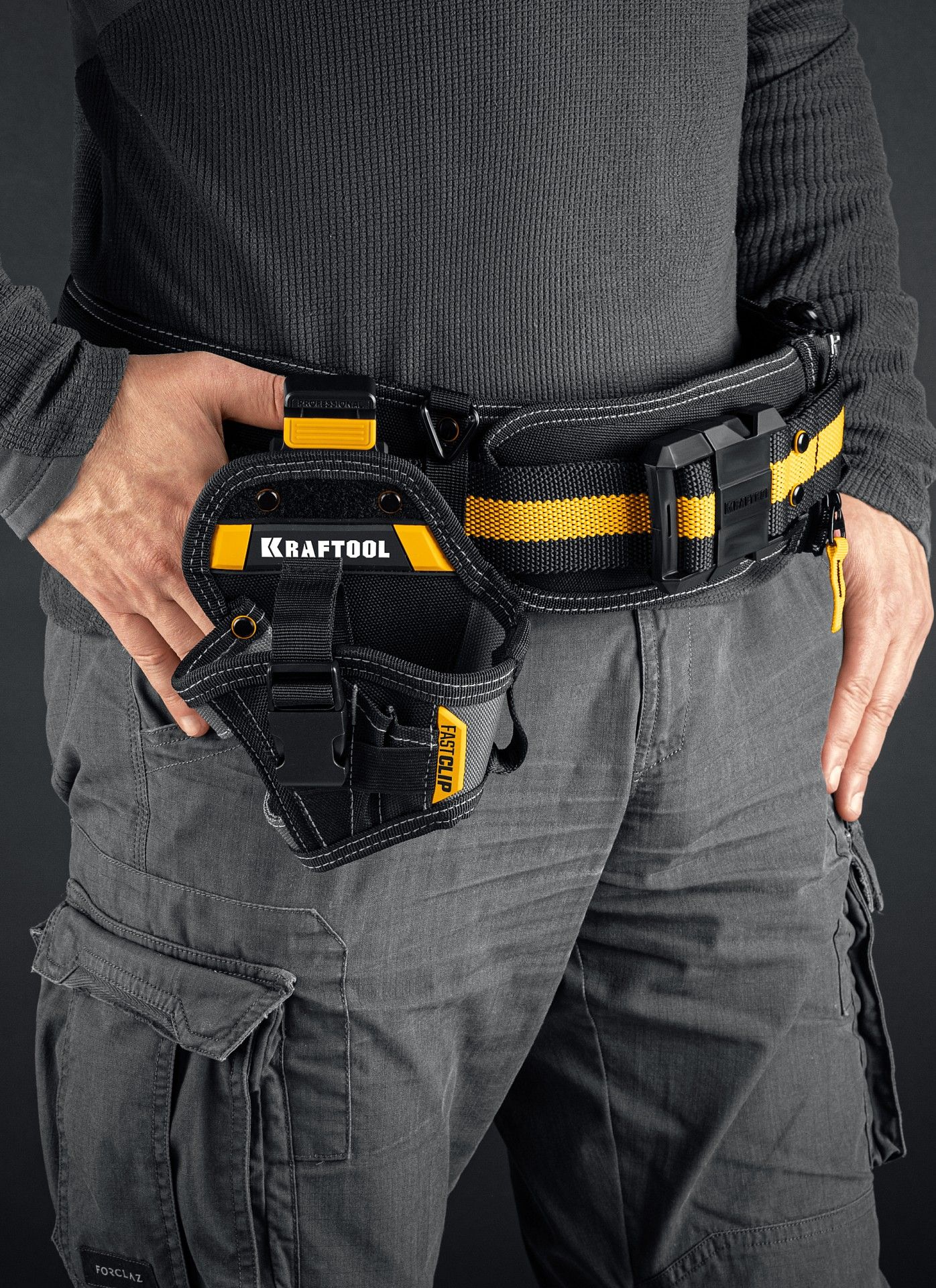 Кобура для компактного шуруповерта KH-5C с креплением FastClip Kraftool 38770 - фото