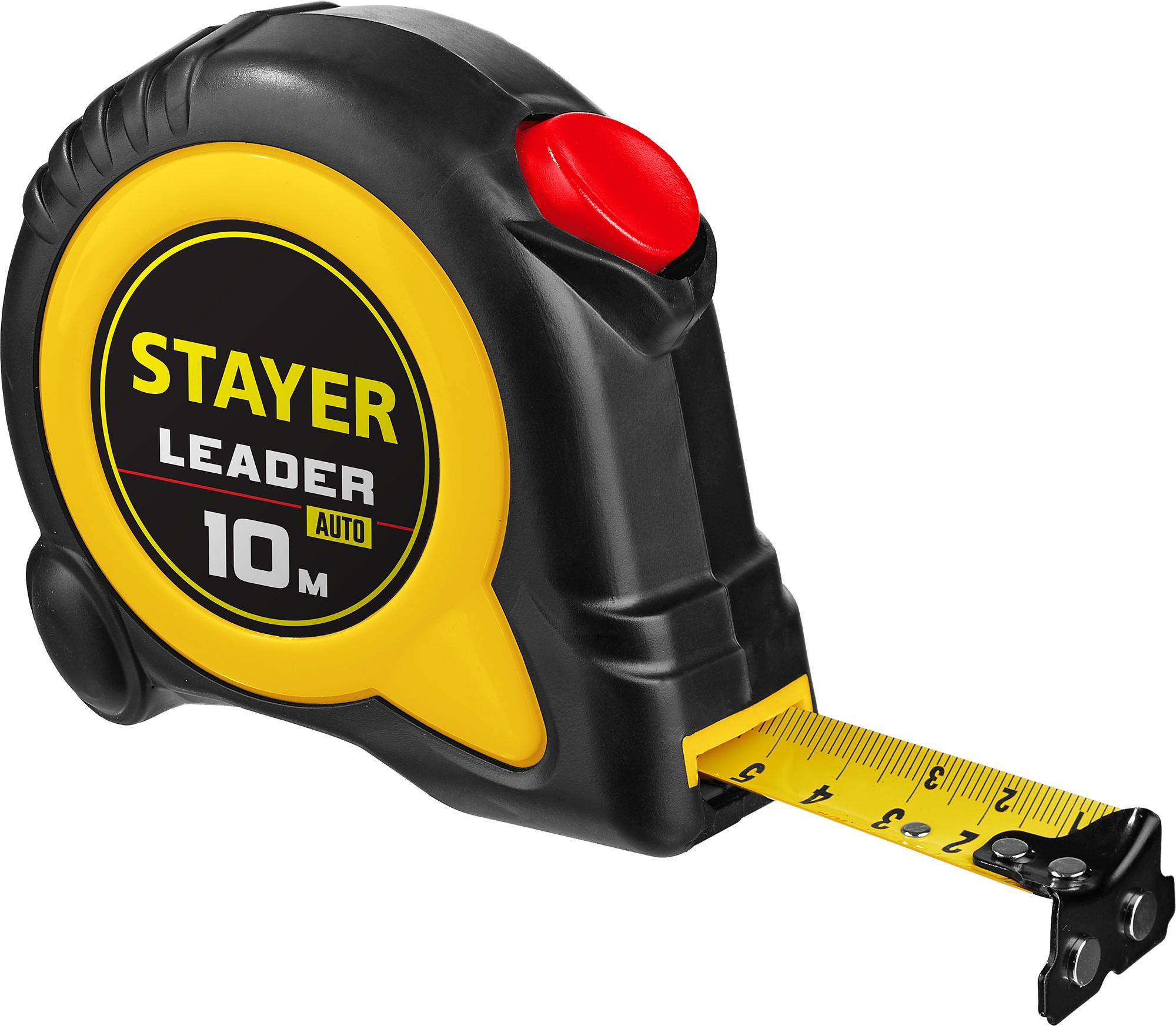 Рулетка измерительная с автостопом 10 м х 25 мм Stayer Leader Professional 3402-10-25 - фото