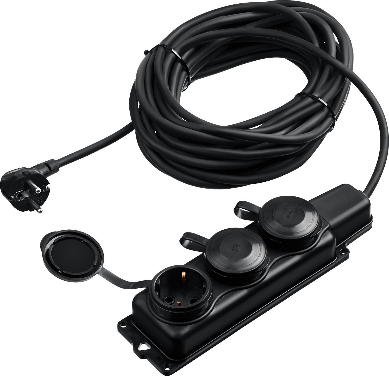 Удлинитель силовой на 3 гнезда КГ-325-Ш3 ЗУБР  - фото