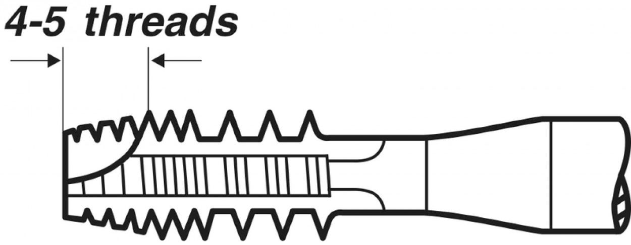 Набор машинных шахматных метчиков М3-М12 DIN 371/376 HSSE (B-AZ/4-5P) Volkel 47819, 7 предметов - фото