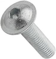 Винт с полукруглой головкой и фланцем М3х8 DIN 7380-2, нержавеющая сталь А2, цинк-ламельное покрытие