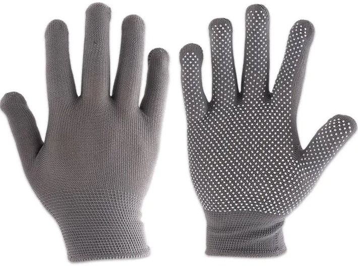 Перчатки нейлоновые с ПВХ - фото