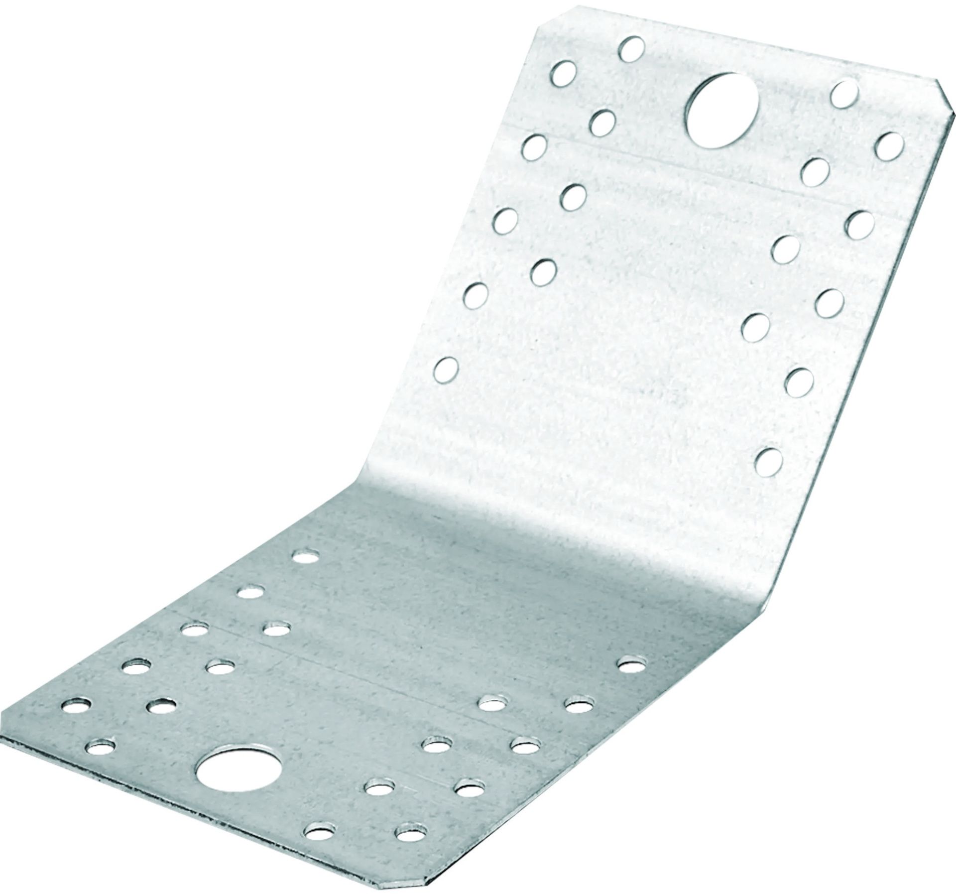 Уголок крепежный под углом 135 градусов 105х105х90х1,5 мм KUS, оцинкованная сталь - фото