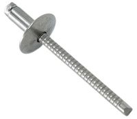 Заклепка вытяжная нерж.сталь/нерж.сталь с широким бортиком 4х10