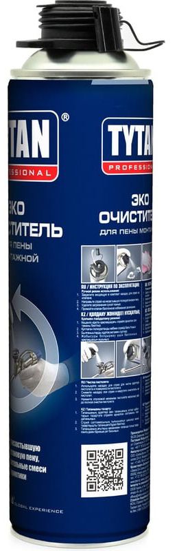 Очиститель для полиуретановой пены TYTAN Professional Еco-Cleaner 63715, 500 мл - фото