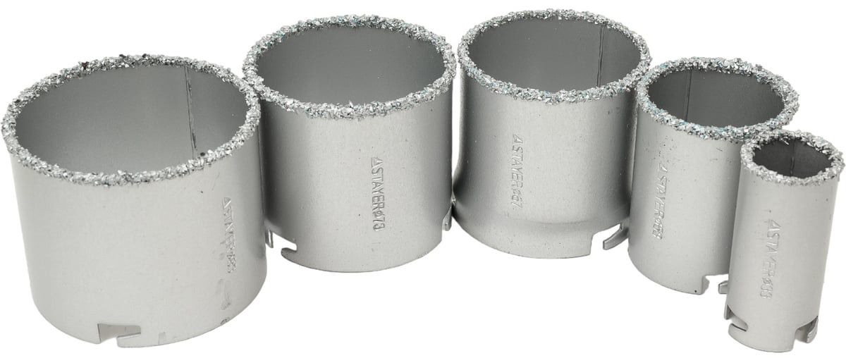 Набор кольцевых коронок с карбидом вольфрама Expert Kraftool 33345-H8, 8 шт - фото