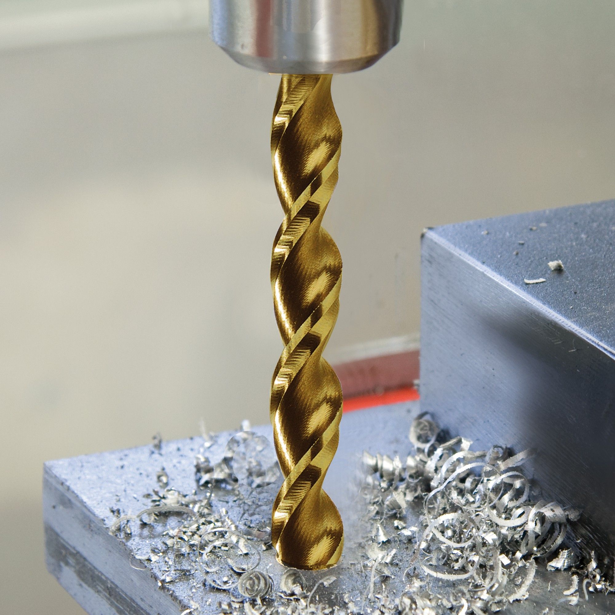 Сверло по металлу спиральное твердосплавное 140° ц/х BSKT, сталь VHM покрытие TiSiN - фото