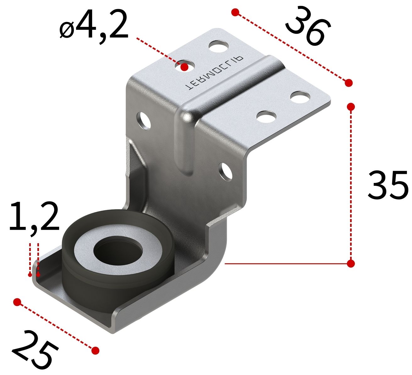 Кронштейн Z-образный 1,2F TERMOCLIP - фото