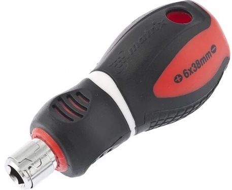 Отвертка комбинированная SL6 / PH2 стержень 38 мм Matrix 11581, Cr-V - фото