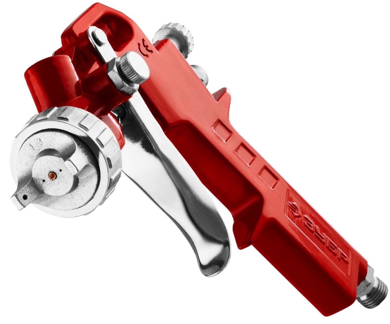 Краскопульт пневматический с верхним бачком с дюзой 1,3 мм HP MS 200 ЗУБР 06455-1.3 - фото