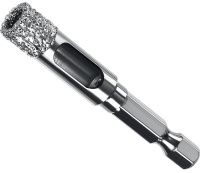 Сверло алмазное трубчатое по керамограниту 10 мм HEX 1/4 ЗУБР 29865-10