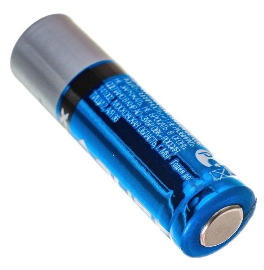 Батарейка пальчиковая щелочная тип AA 1,5 В ЗУБР Turbo-MAX 59206-2C_z01, 2 шт - фото