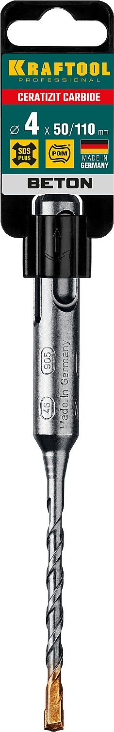 Бур по бетону с хвостовиком SDS-plus Ceratizit Carbide Kraftool - фото