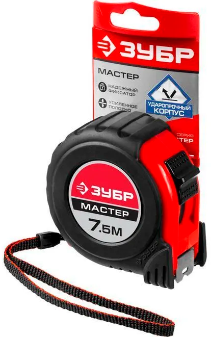 Рулетка 7,5 м х 25 мм Мастер ЗУБР 34055-08-25_z02 - фото