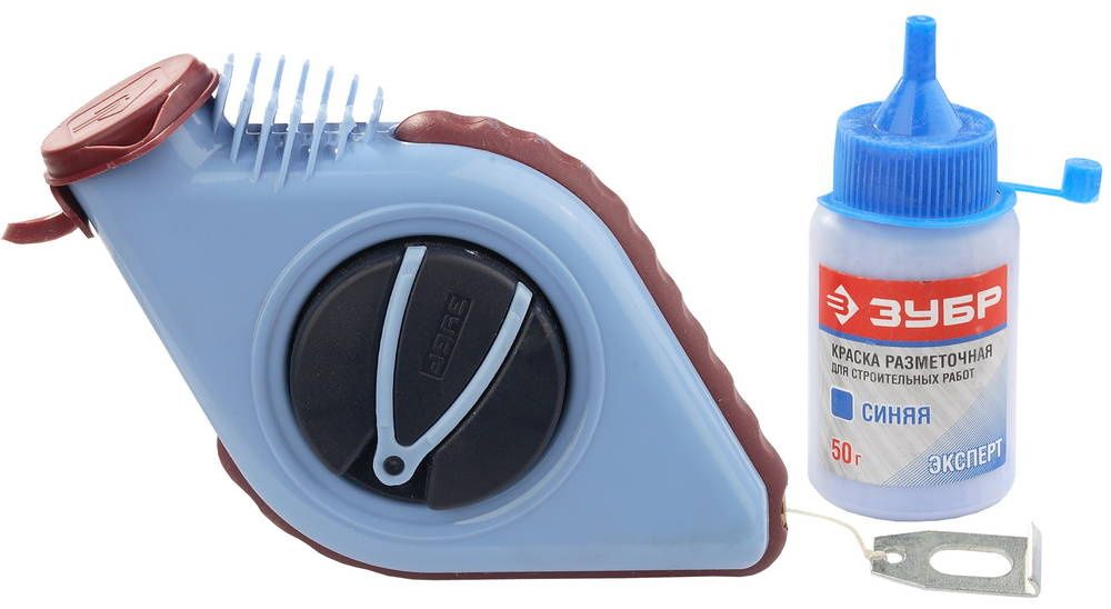 Нить разметочная 30 м с синей краской 50 гр ЗУБР 4-06375-H2 - фото