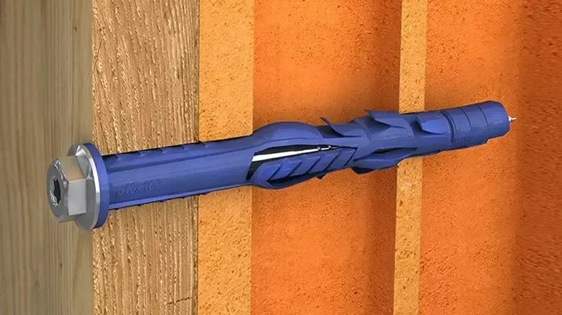 Дюбель фасадный с шурупом с шестигранной головкой Rawlplug R-FF1-N-K/DT, сталь с покрытием Delta Protekt - фото