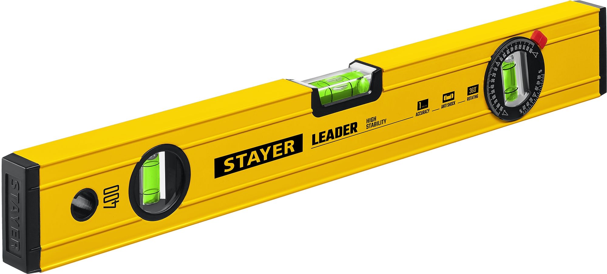 Уровень строительный усиленный 400 мм Stayer Leader Master 3466-040 - фото