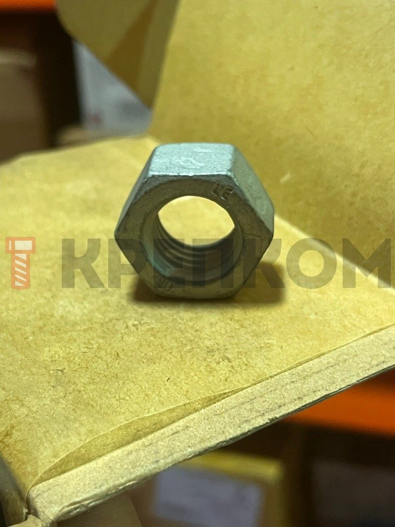 Гайка шестигранная DIN 934 (ISO 4032), класс прочности 10, цинк-ламельное покрытие flZnncL/480h - фото