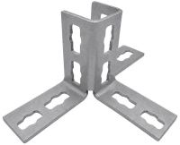Соединительный уголок Fischer 3D PUF 12T для системы FUS 540561, горячий цинк