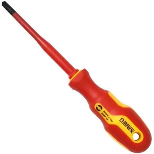 Отвертка диэлектрическая PZ/SL 1х80 мм S Line Elektro Profi SLIM Narex 834421 - фото
