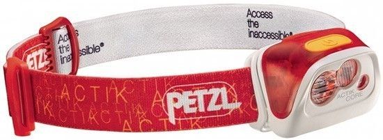 Изображение товара Налобный светодиодный фонарь с аккумулятором Petzl Actik Core, красный