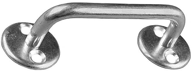 Ручка П-образная 100 мм РС100-2 37691-100, белый цинк - фото