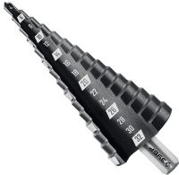 Изображение товара Сверло по металлу ступенчатое 6-38 мм, 12 ступеней, 3T хвостовик ЗУБР 29665-6-38-12_z01, сталь Р4М3