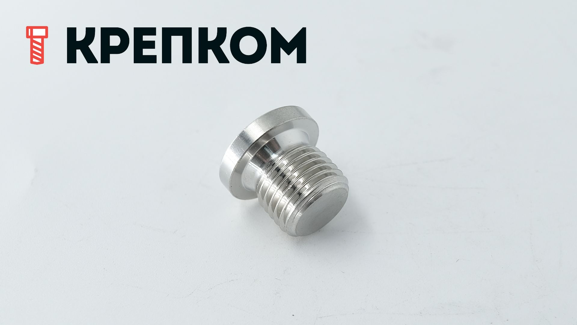 Пробка-заглушка дюймовая с буртом и внутренним шестигранником DIN 908, нержавеющая сталь А4 - фото