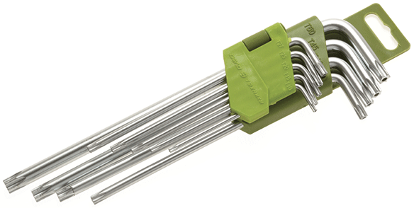 Набор угловых имбусовых ключей TORX Дело Техники T10-T50 (холдер) 563091 - фото