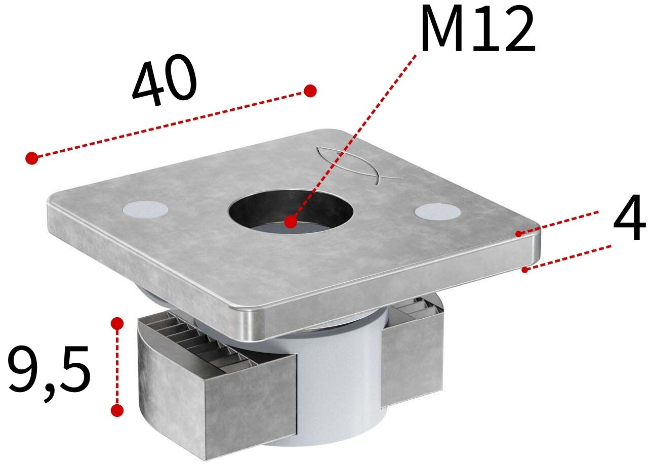 Гайка быстрого монтажа для профиля FUS Fischer FCN Clix M12 559770, горячеоцинкованная сталь - фото