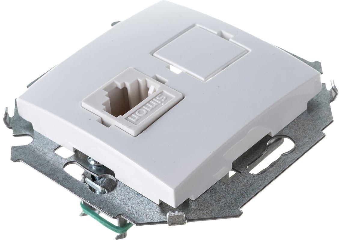 Розетка компьютерная RJ45 Simon 1591598-030 - фото