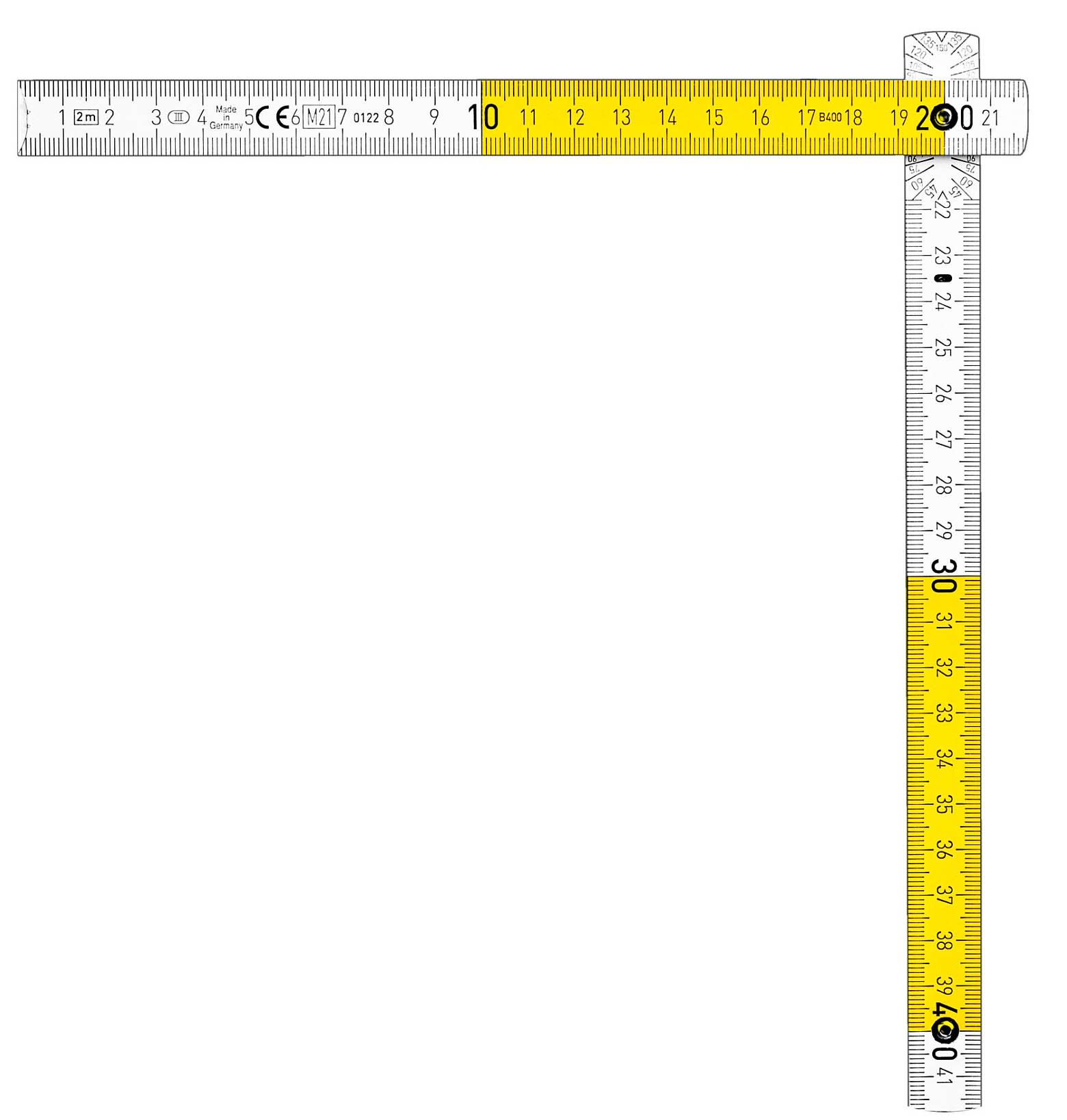 Метр деревянный складной 2,4 м PRO-90 Kontakt Kraftool 34729 - фото