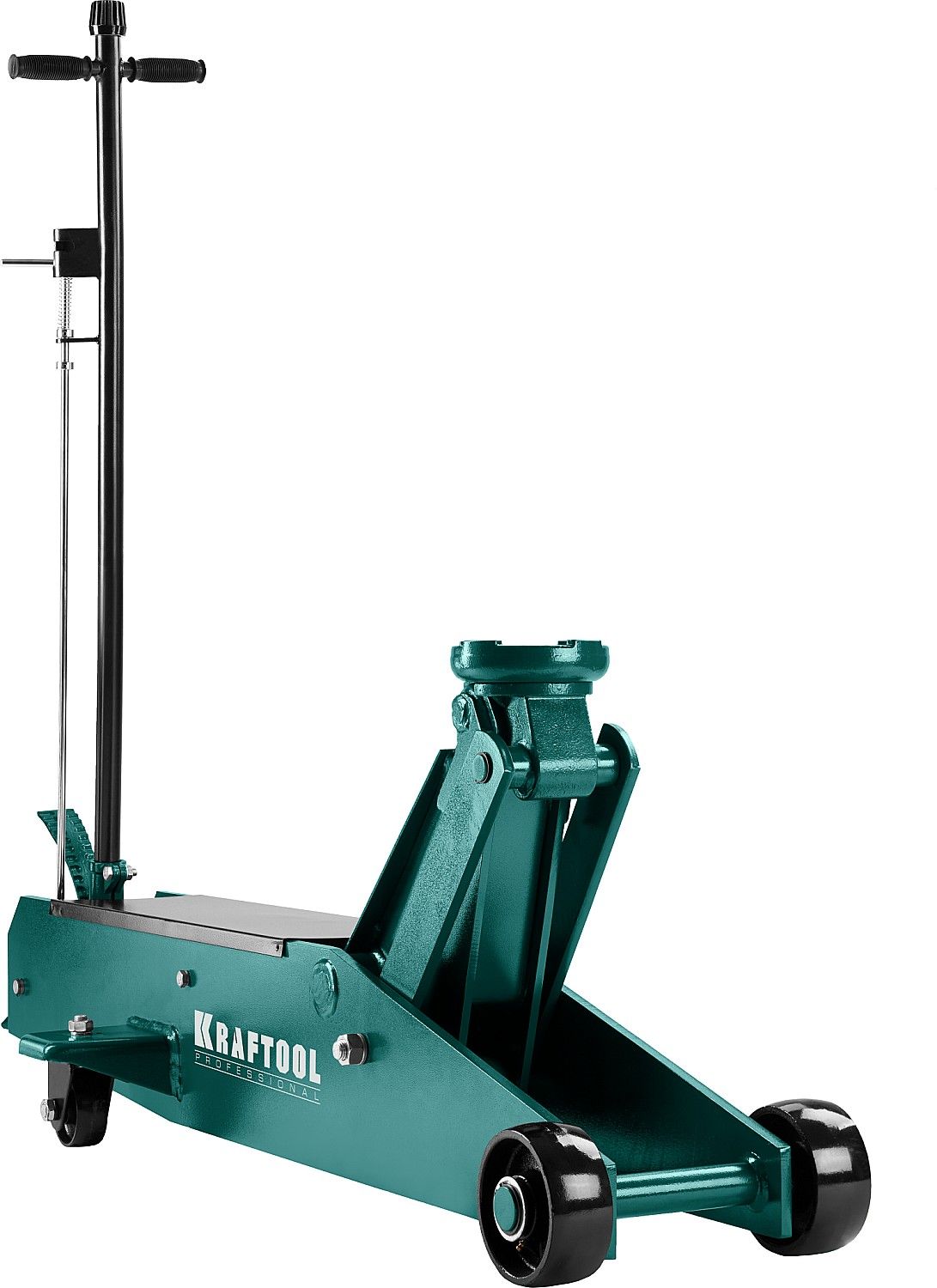 Домкрат подкатной для тяжелой техники 10 т 160-560 мм Kraftool High-Lift 43455-10 - фото