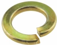 Шайба пружинная (гровер) М8 DIN 127, желтый цинк
