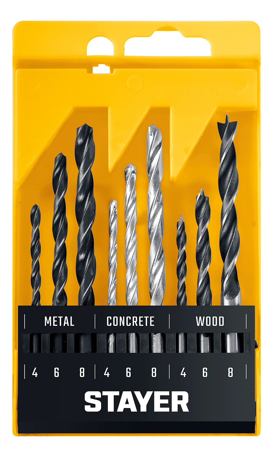 Набор комбинированных сверл Combi Stayer 29720-H9, 9 шт - фото