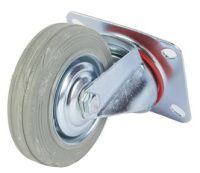 Колесо поворотное серая резина SC F TOR