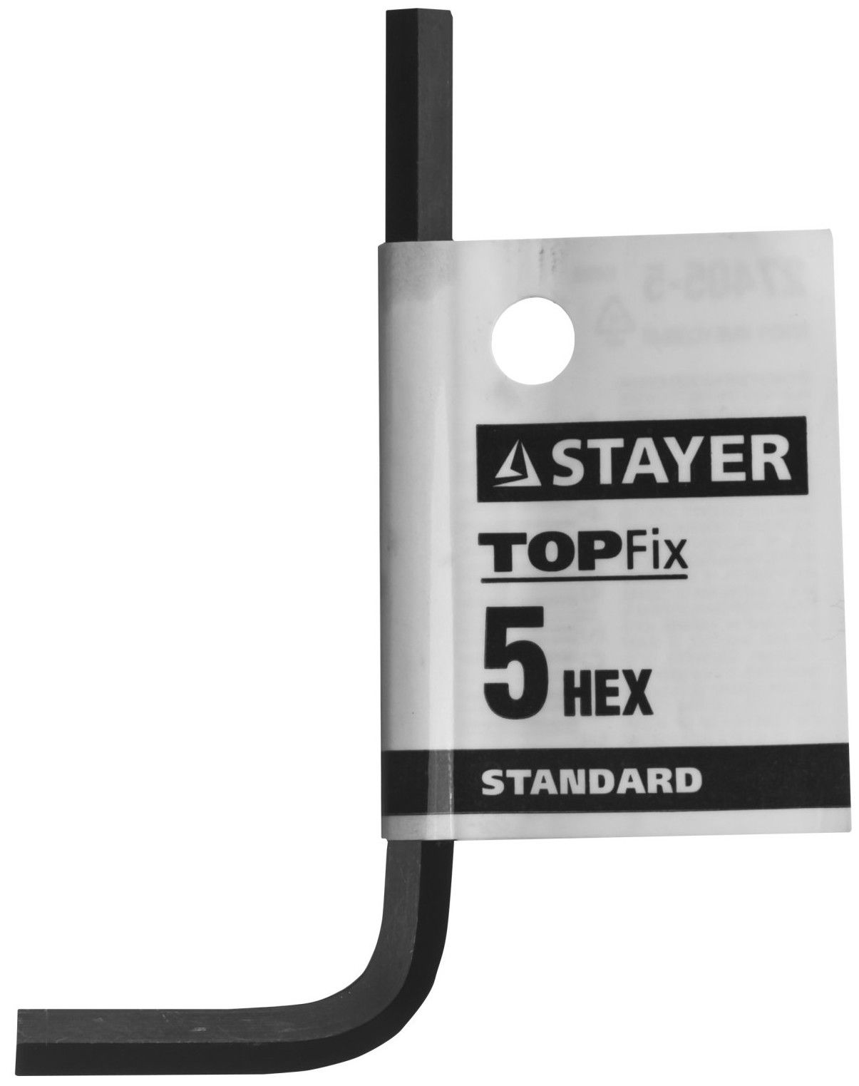 Изображение товара Ключ имбусовый шестигранный Hex 5 мм Stayer Standart 27405-5, инструментальная сталь