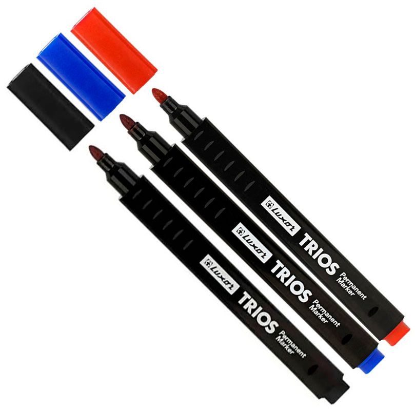 Маркер перманентный пулевидный 2,5 мм, "Trios" Luxor - фото