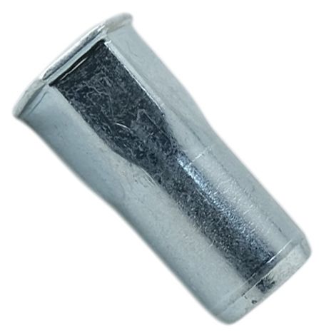 Резьбовая заклепка М6 с тонким бортиком, шестигранная 1/2, оцинкованная сталь, 500 шт - фото