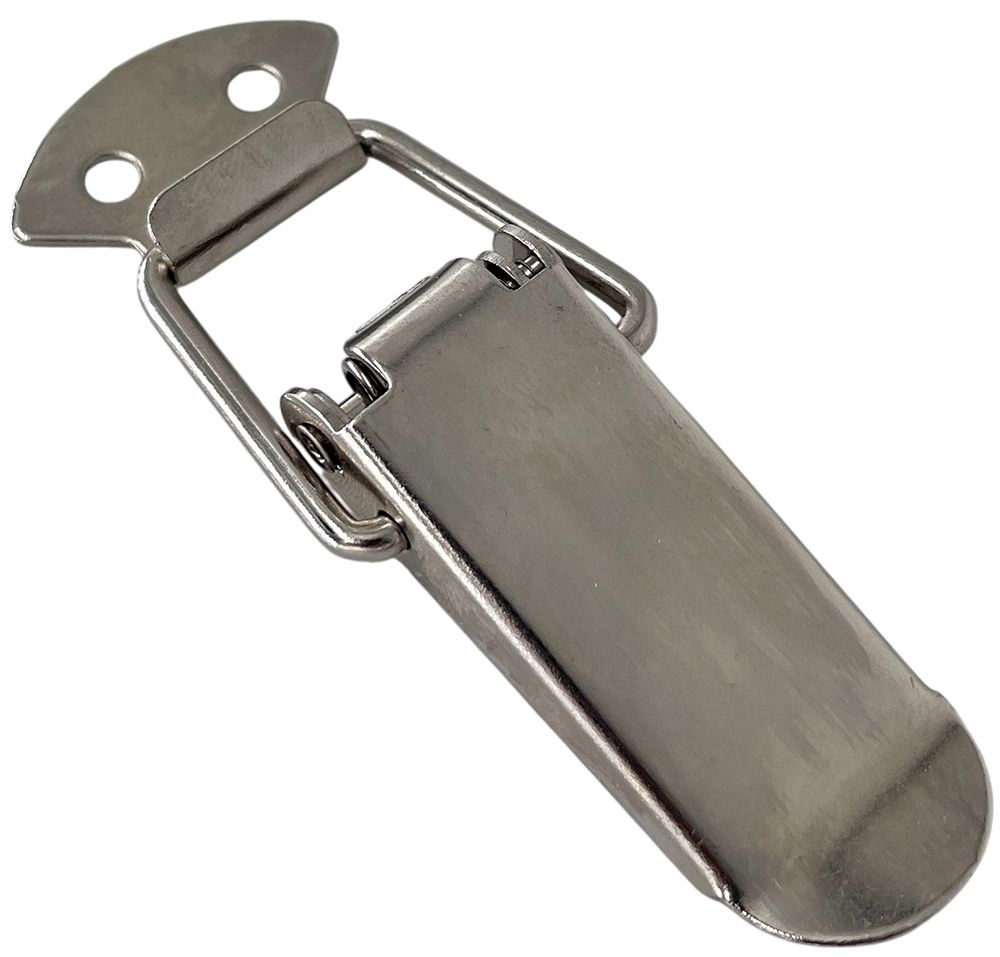 Замок-защелка лягушка L=71 B16, нержавеющая сталь - фото