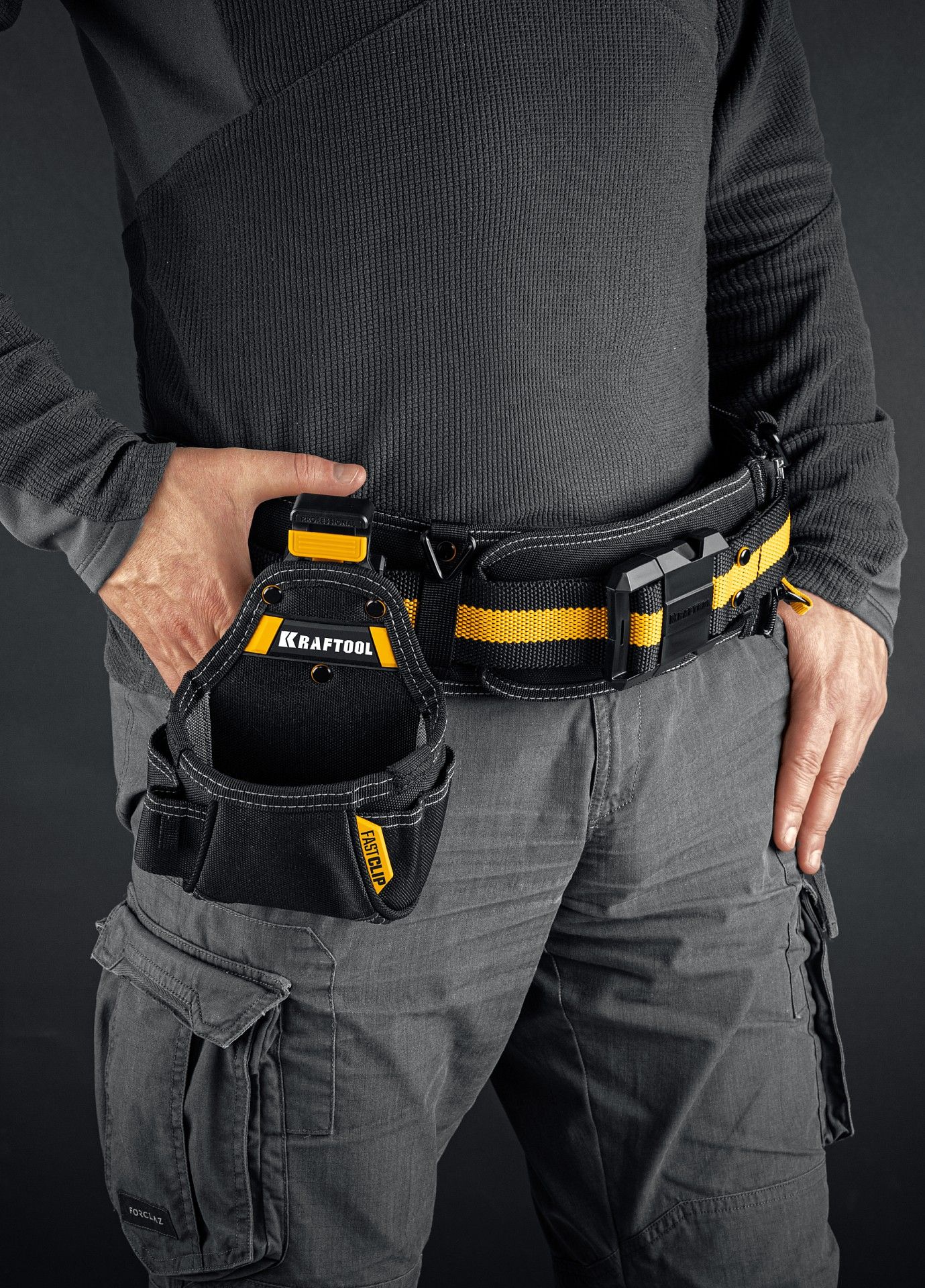 Сумка поясная с креплением FastClip KP- 5 Kraftbuilt Kraftool 38778 - фото
